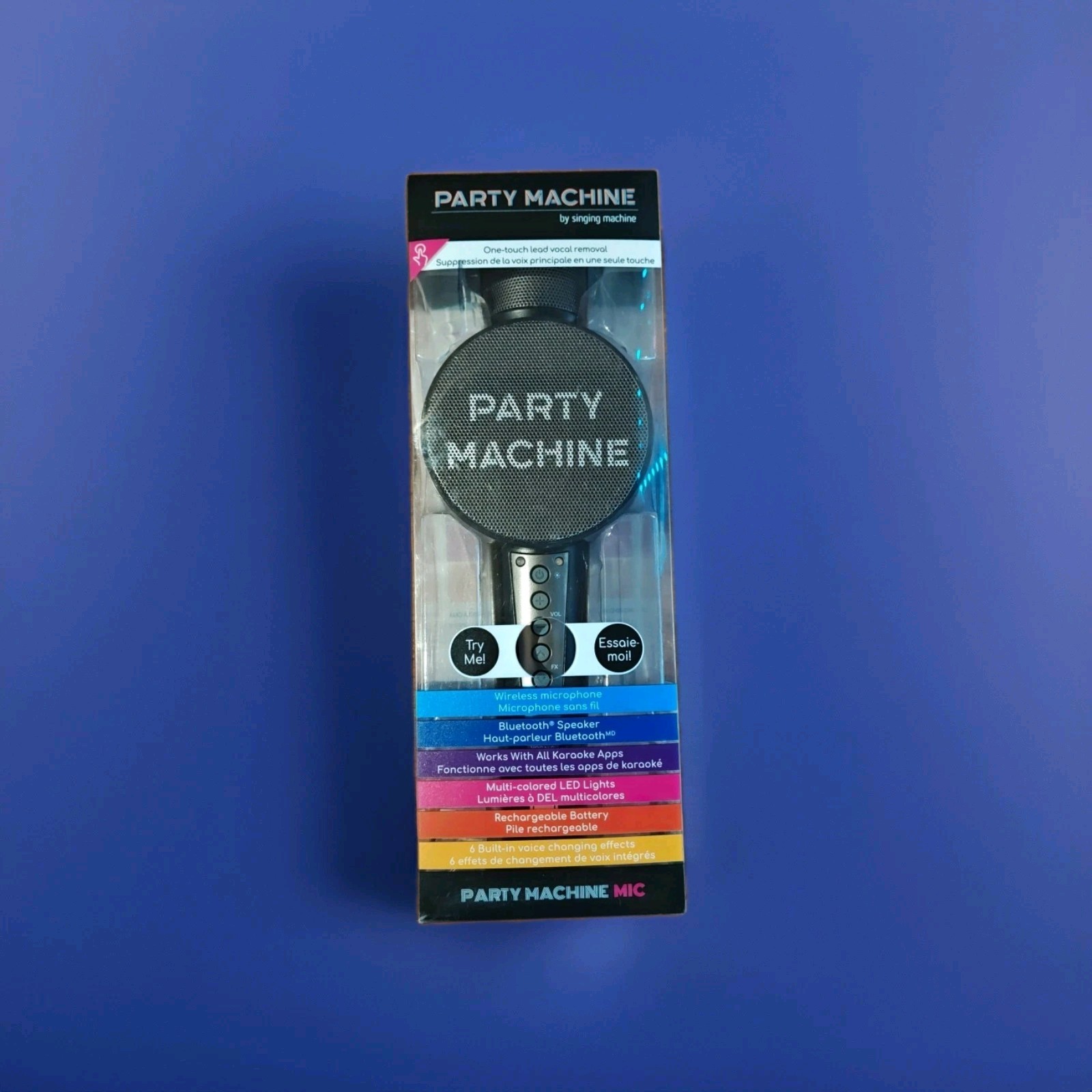 Party Machine by Singing Machine Karaoke Microphone ( Brand New )