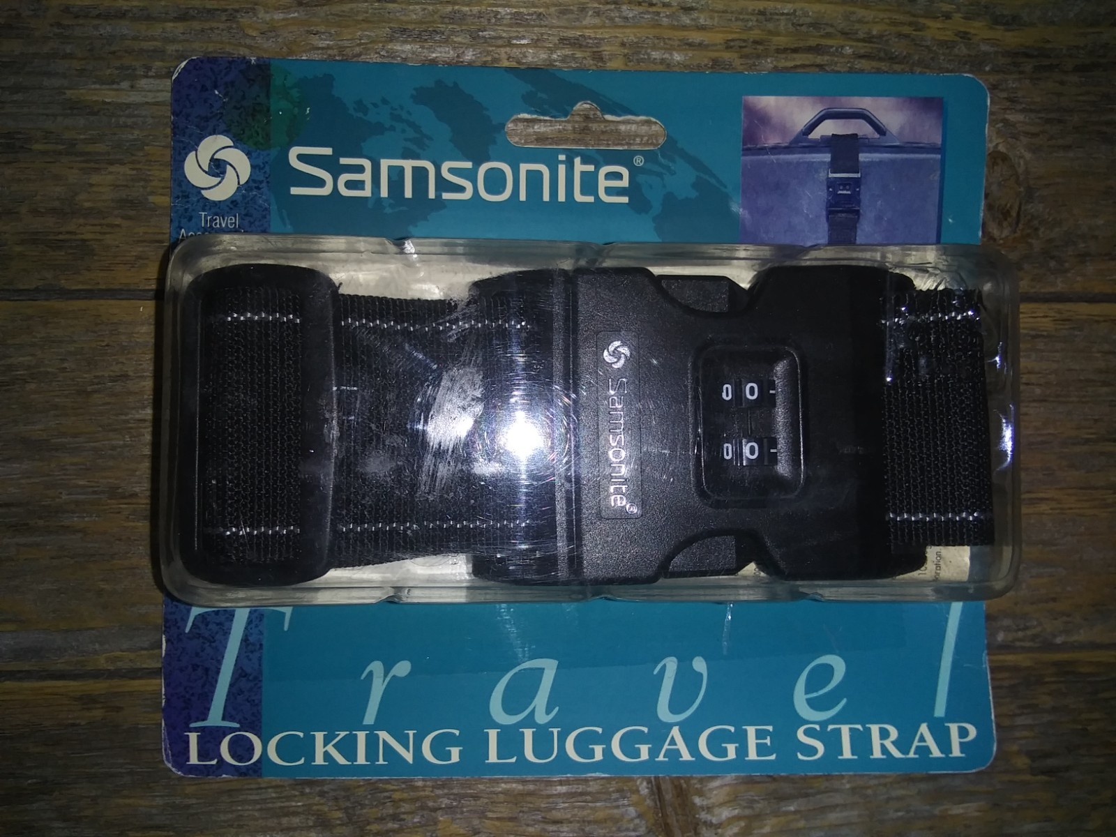 New Samsonite Locking Luggage Strap Plane Train Bus Secure Suitcase Travel Gear