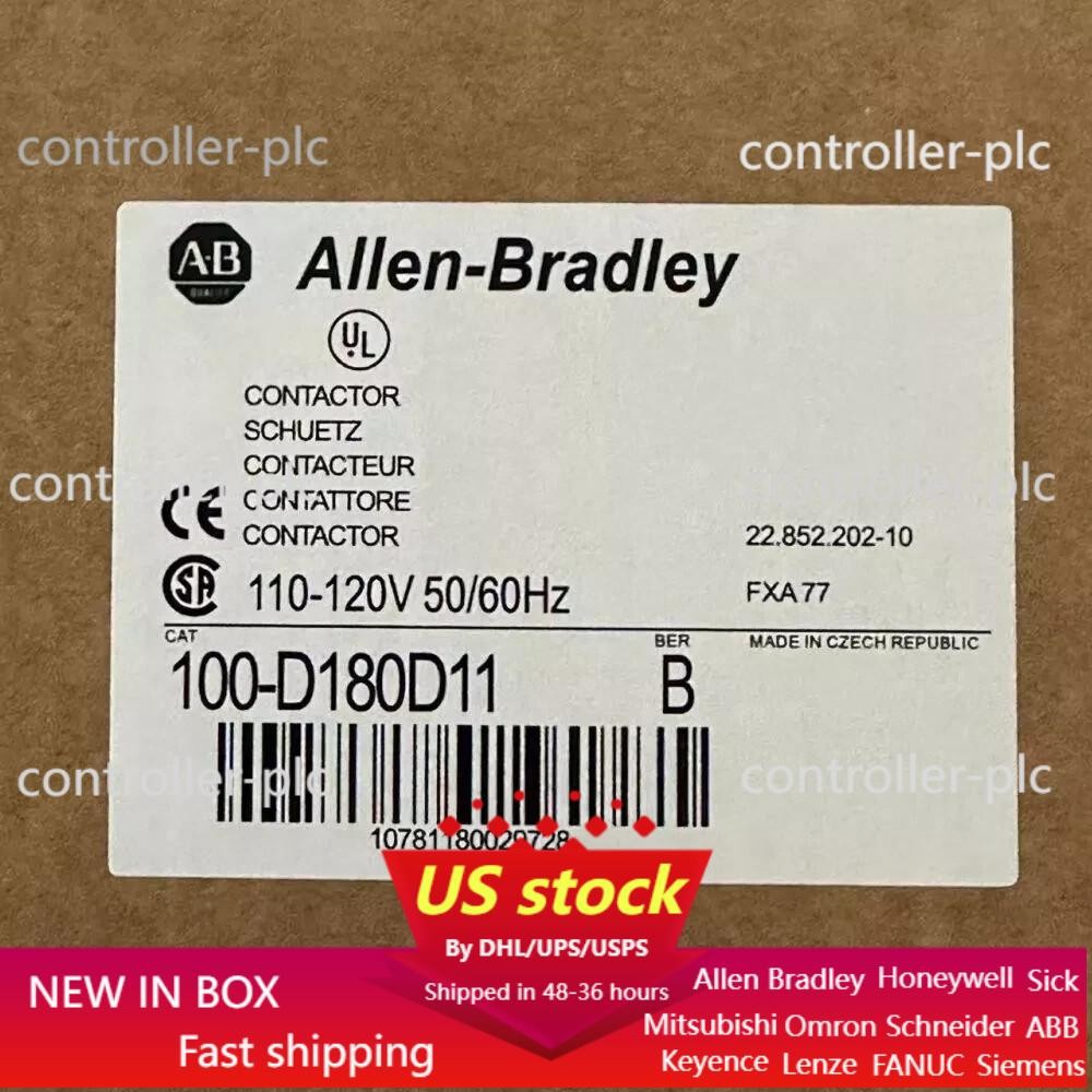 Allen-Bradley 100-D180D11 Contactor AB 100D180D11 NEW Factory Sealed US Free Tax