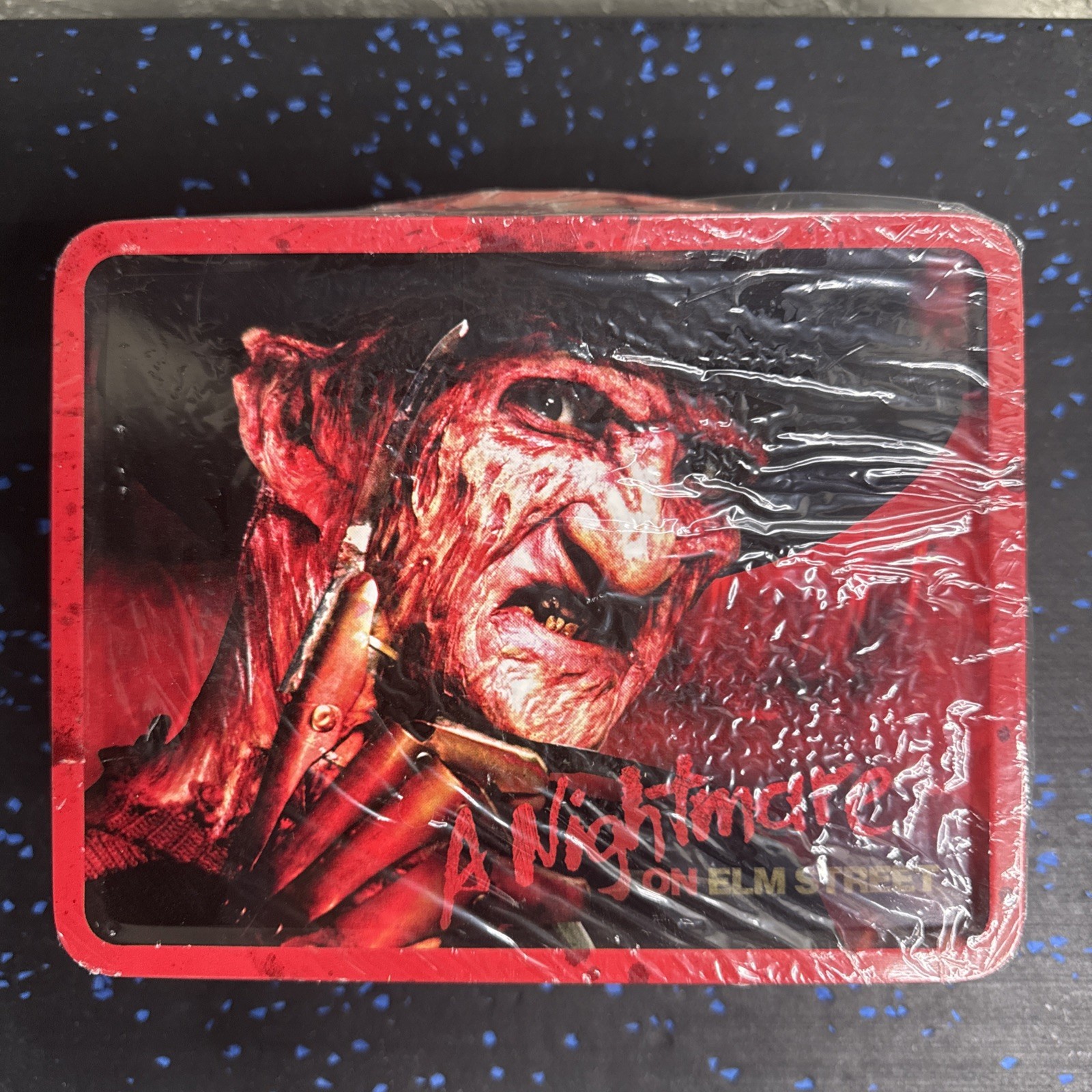 A Nightmare on Elm Street Embossed Tin Lunch Box Freddy Krueger Sealed