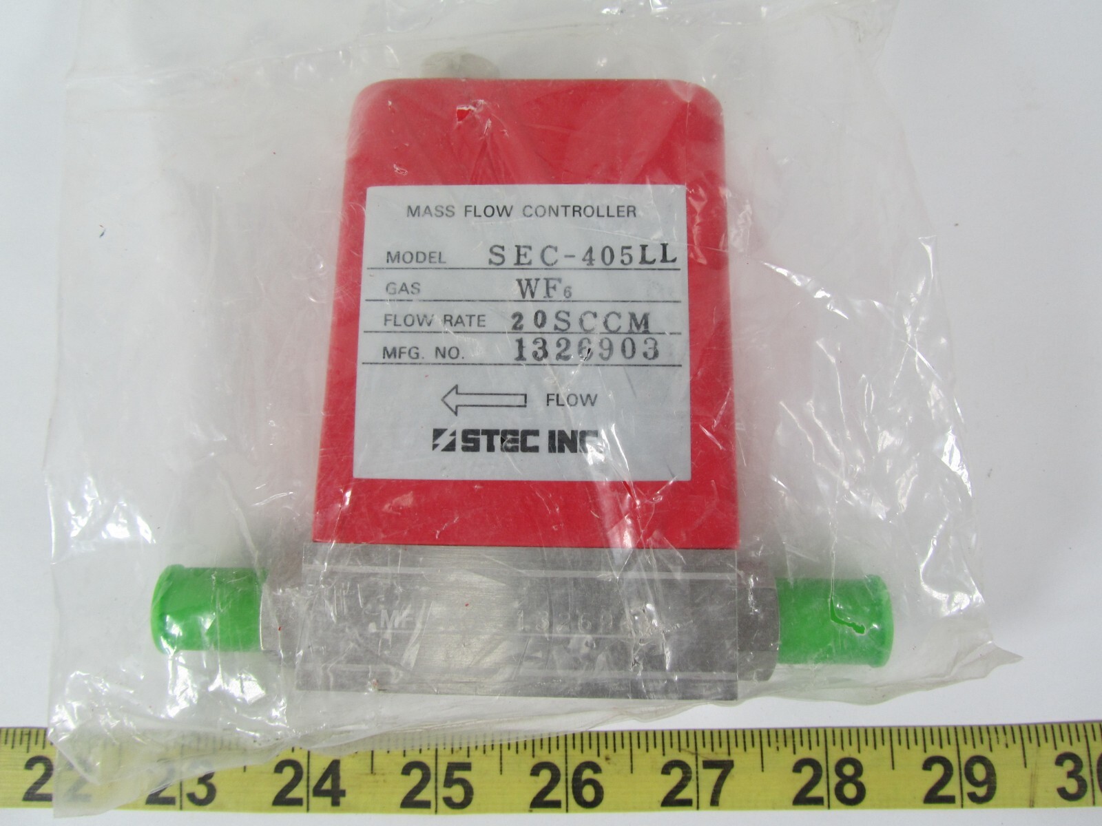 New NOS STEC Mass Flow System Controller 400 SEC-405LL 1326903 WF6 20SCCM