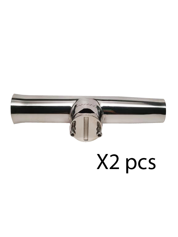 Pactrade Marine X2 Stainless Steel 304 Tournament Style Clamp Fishing Rod Holder