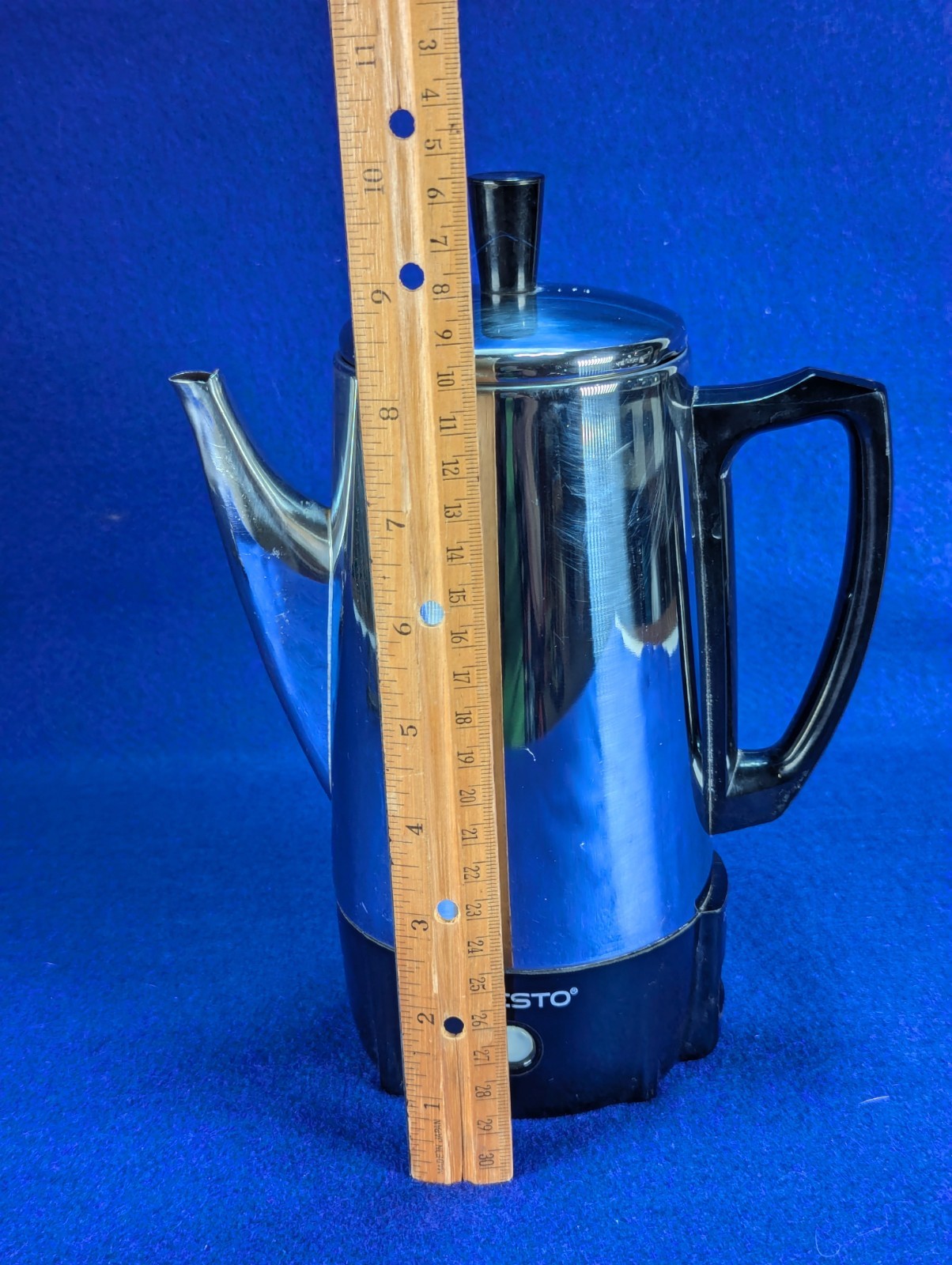 PRESTO Super fast Fully Automatic Percolator MODEL 0282202 Chrome Coffee Brew