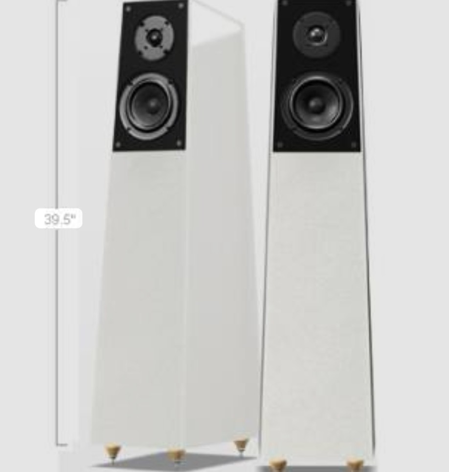 * Verity Audio Finn Loudspeakers (Pair). Beautiful Piano White! * Retail $6995 *
