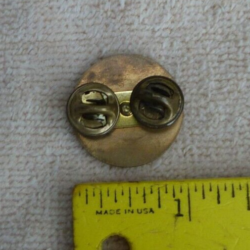 U.S. Round Brass-Tone Pin 1 inch diameter