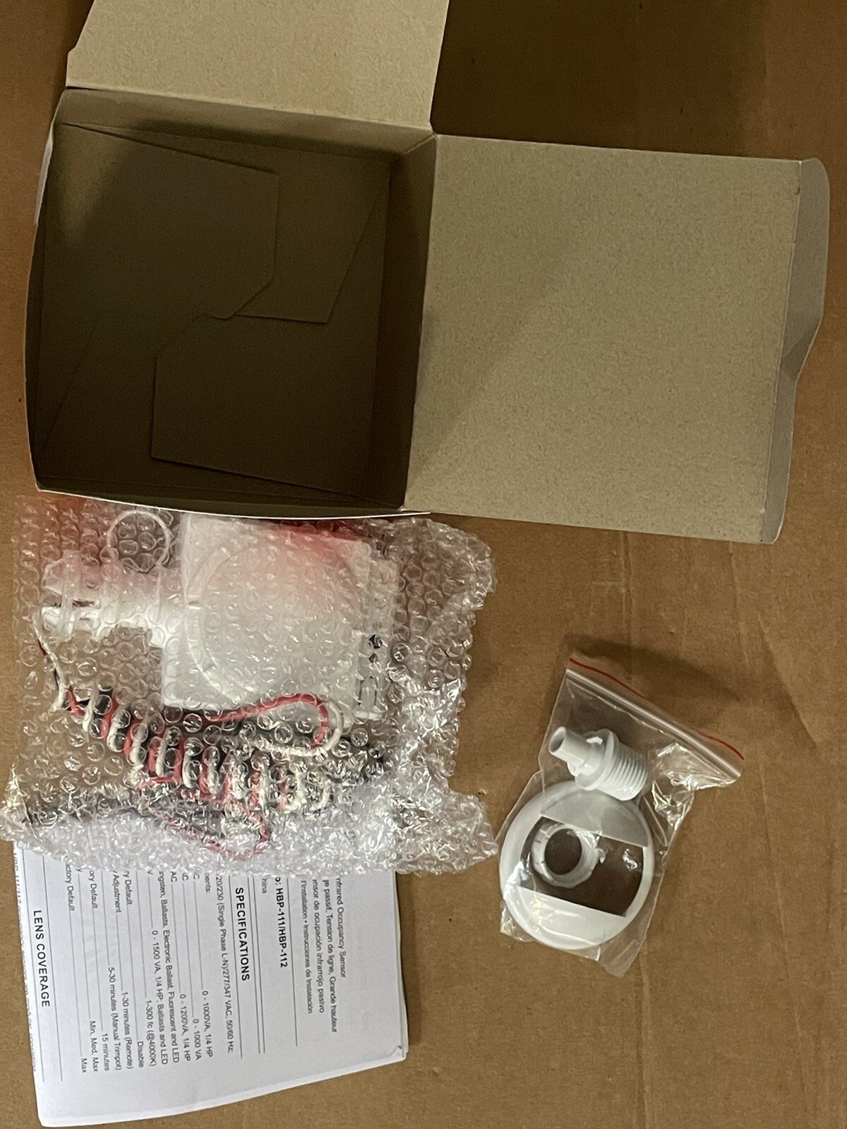 New Legrand HBP-111-L7 OEM Wattstopper High/Low Bay PIR Sensor w/IR Port in Box