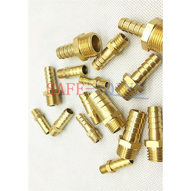 Brass Hose Barb Connector Metric Male Thread M10 M12 M14 M16 M18 M20 Barb 6~16mm