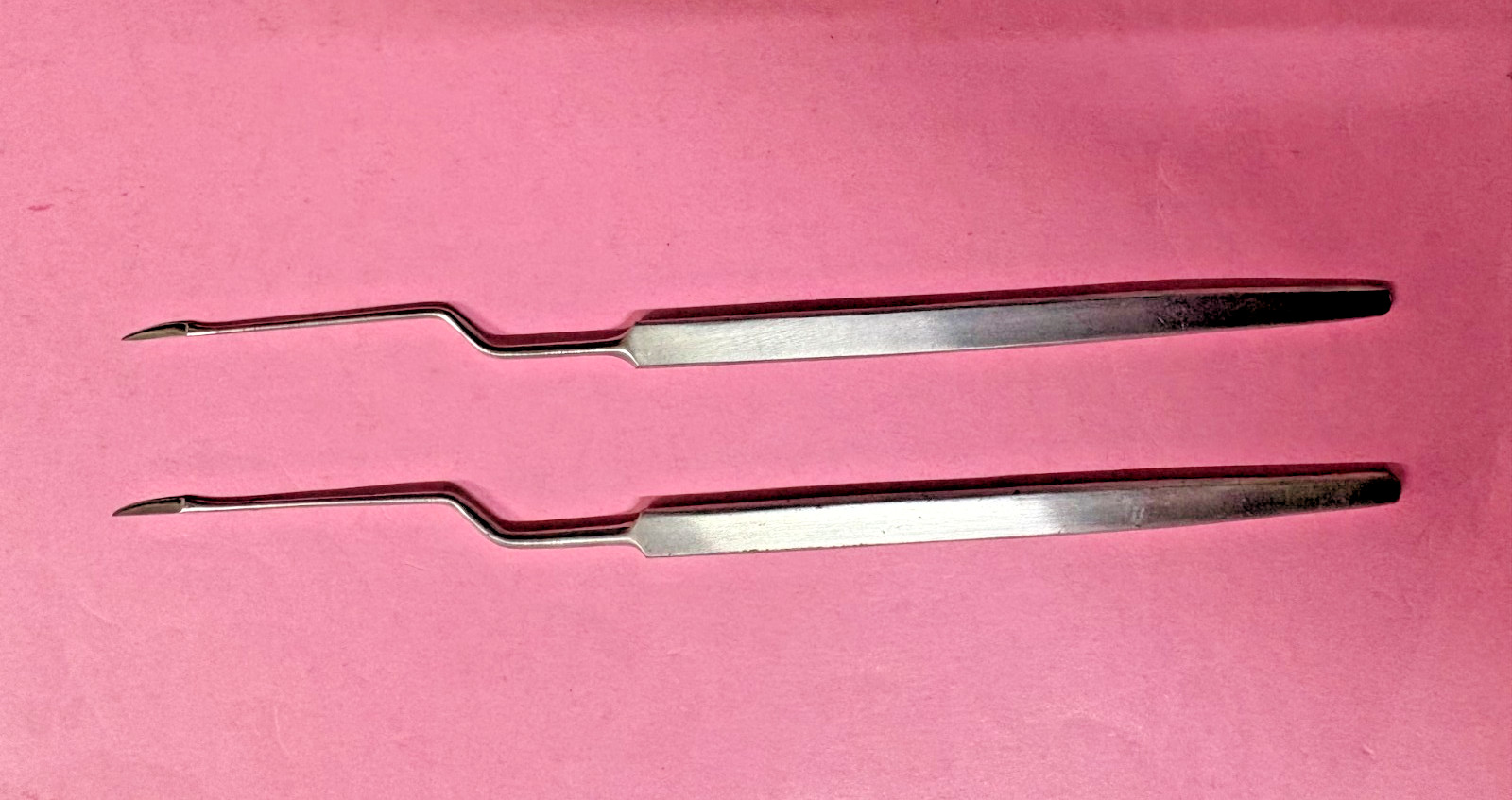 MYRINGOTOME POLITZER ANGLED Myringotomy ENT Instrument Set of 2