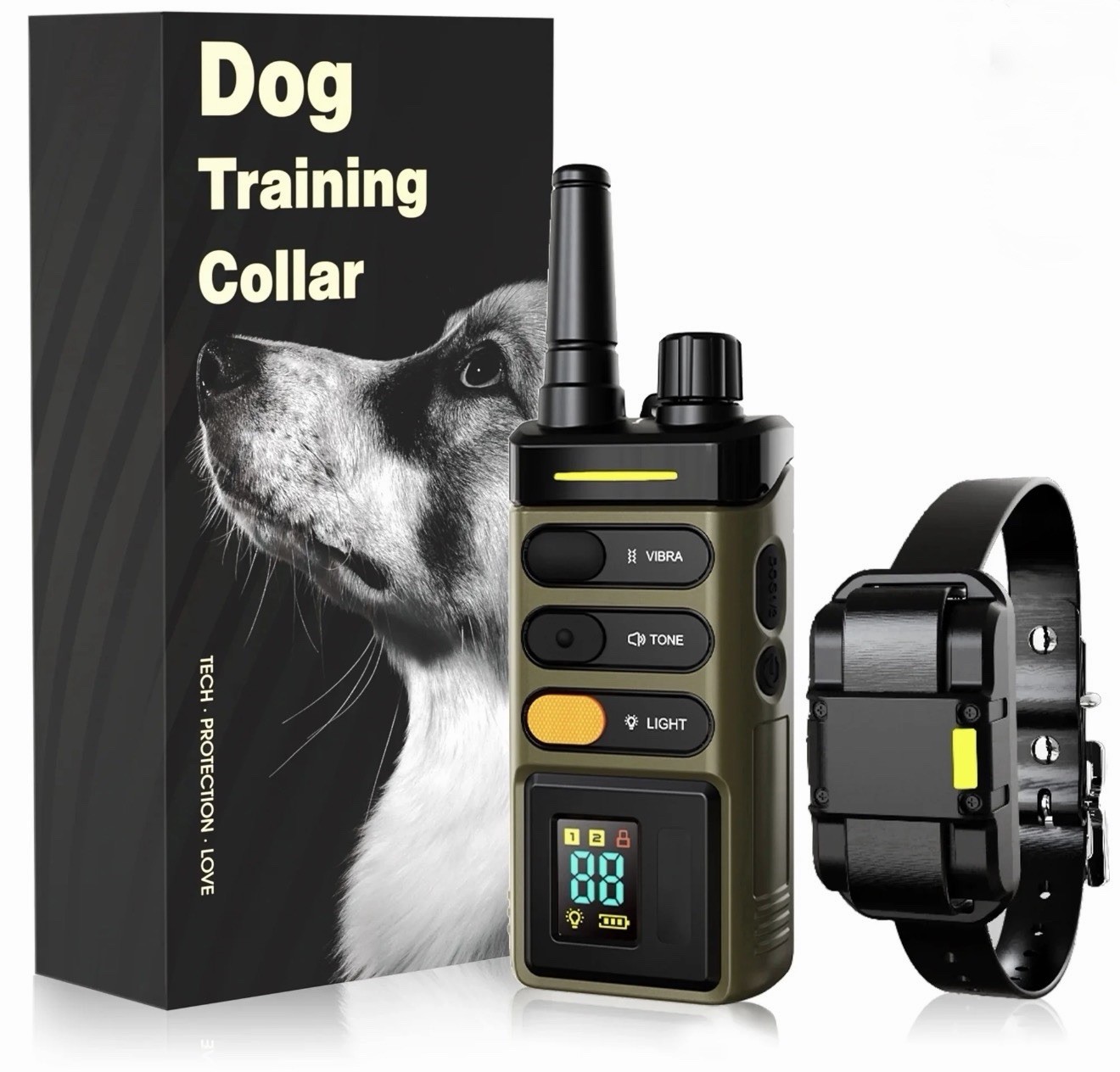 Deynisysty Pet Dog Training Collar MPC625 w Remote 1 Mile/5280ft Rechargeable
