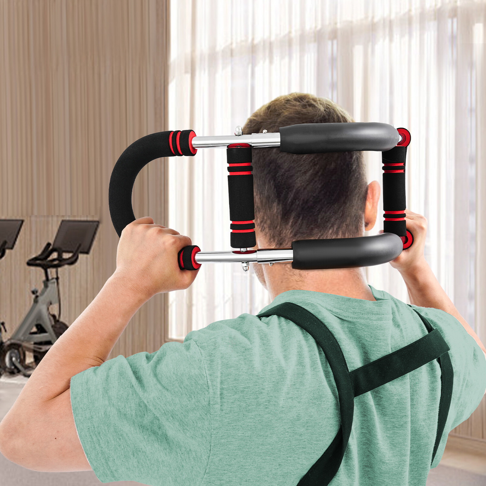 U-Shaped Upper Body Strength Builder Trainer Arm Exercise Equipment Adjustable