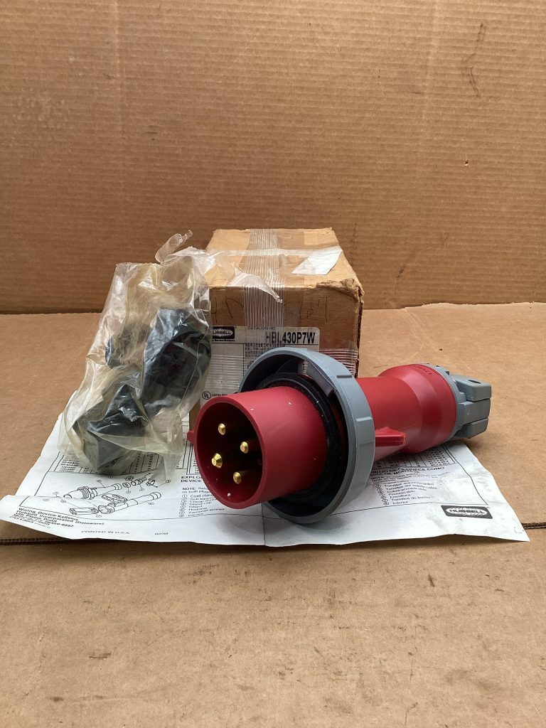 Hubbell HBL430P7W 30A 480VAC Pin And Sleeve Plug -NIB