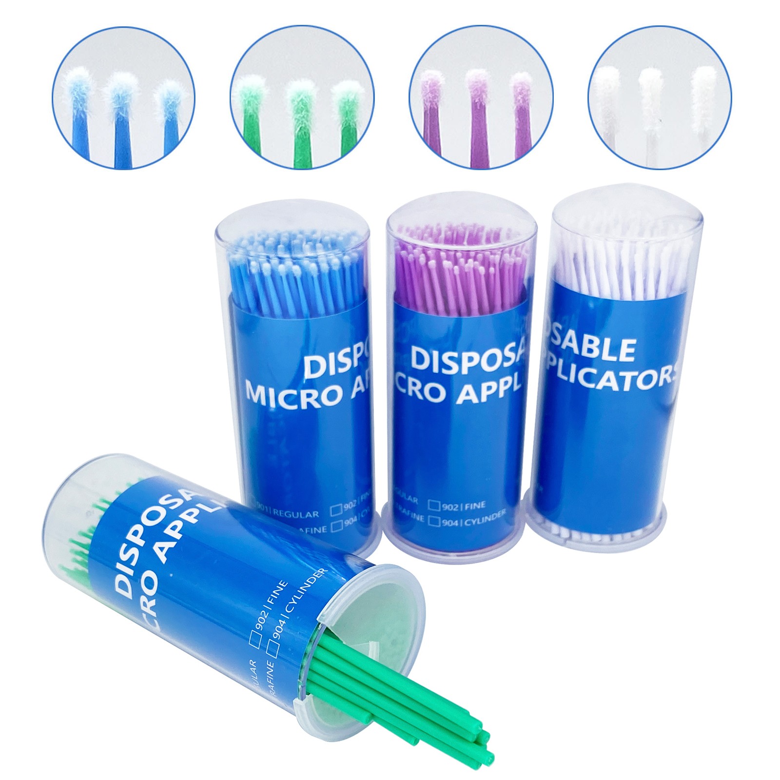 100 pcs micro applicator micro brush Regular fine ultrafine dental beauty