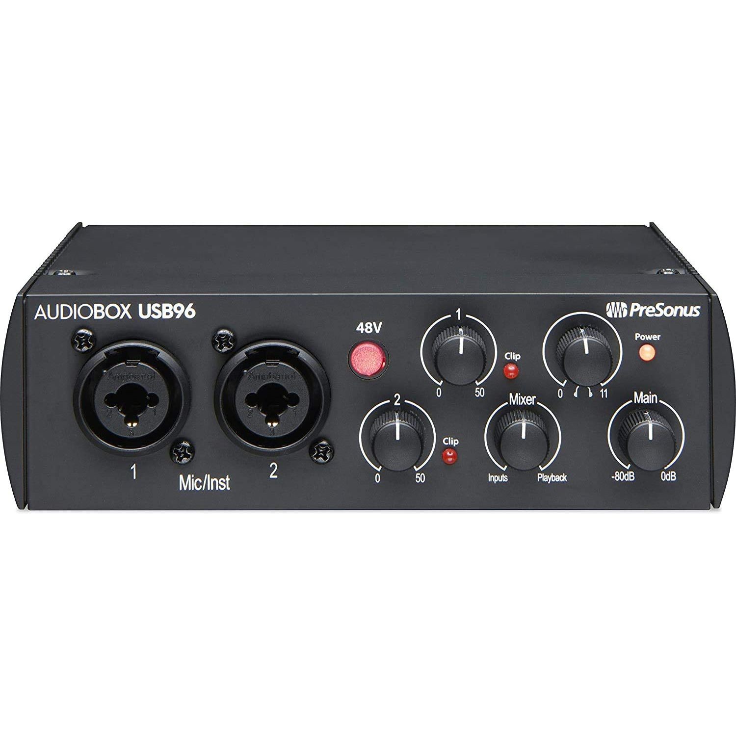 PreSonus AudioBox USB 96 Bundle with USB-C, Mic, Headphones & Studio One