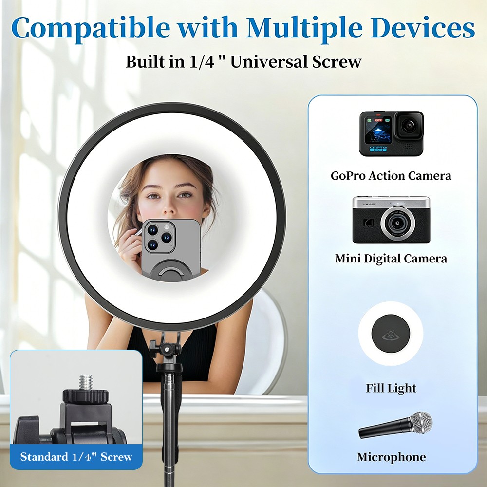 Magnetic Phone Tripod Extendable 360° Selfie Stick w/Remote for iPhone & Android