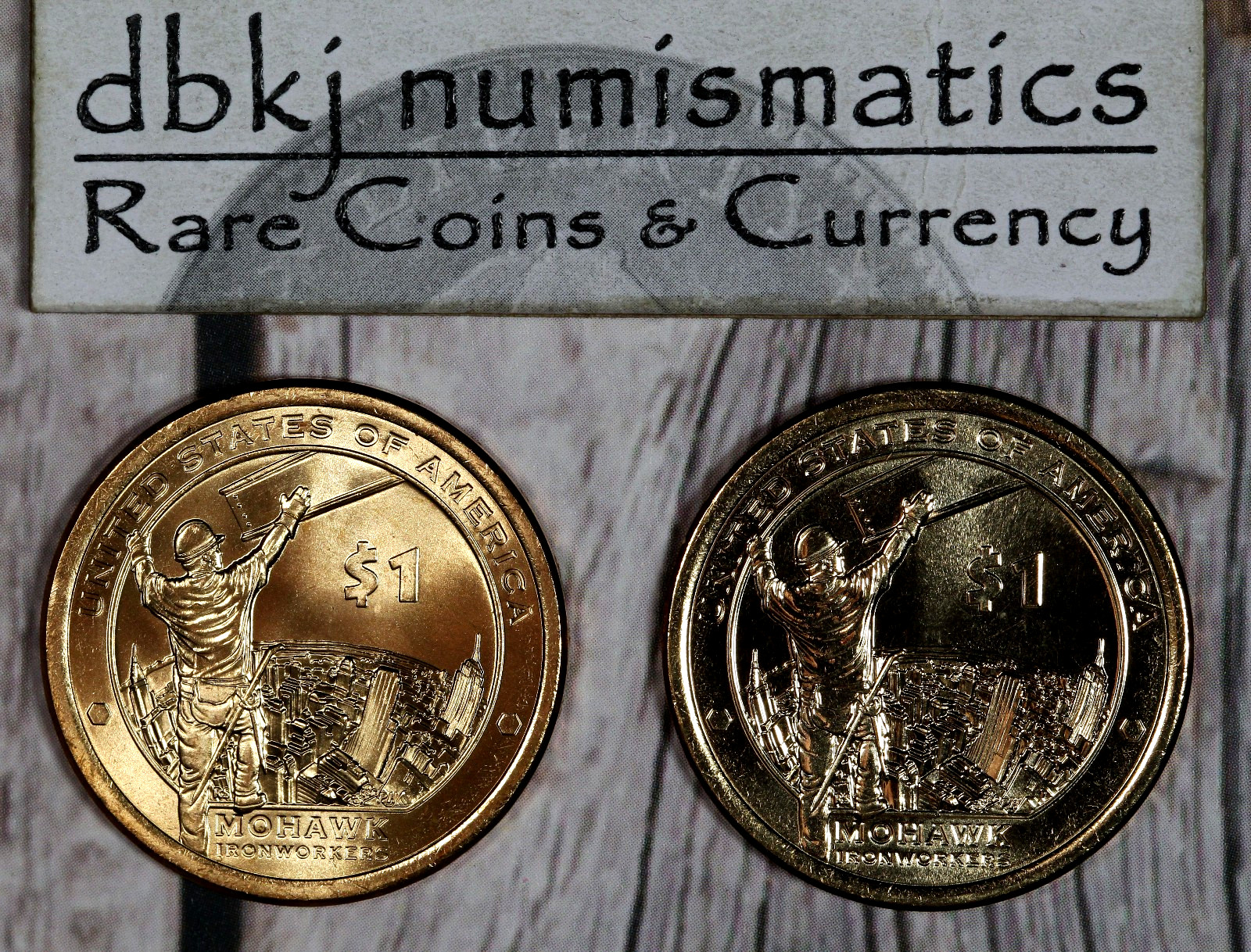 2015 P & 2015 D Native American Sacagawea Dollar $1 - BU - Choice to Gem Uncirc.