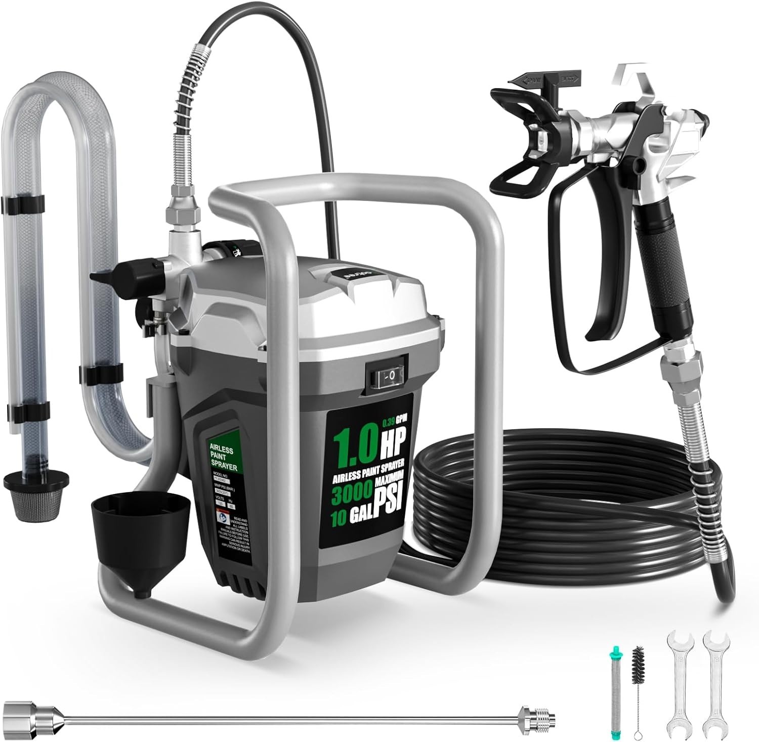 PROFESSIONAL Construction Work Airless Paint Sprayer Machine Painting Home Wall