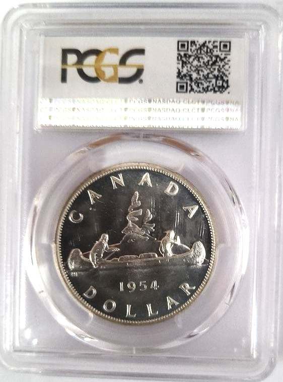 1954 Proof-like Canada Silver Dollar - PCGS PL 67