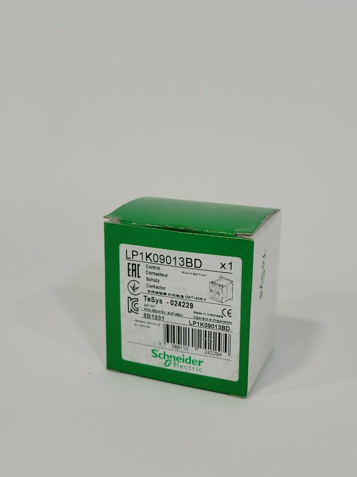 SCHNEIDER ELECTRIC LP1K09013BD3 CONTACTOR