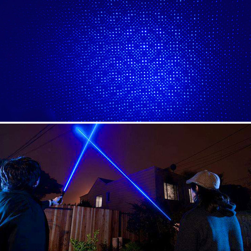 LMX3B Blue Laser Pointer 450nm Adjustable Focus Visible Beam Light Only laser