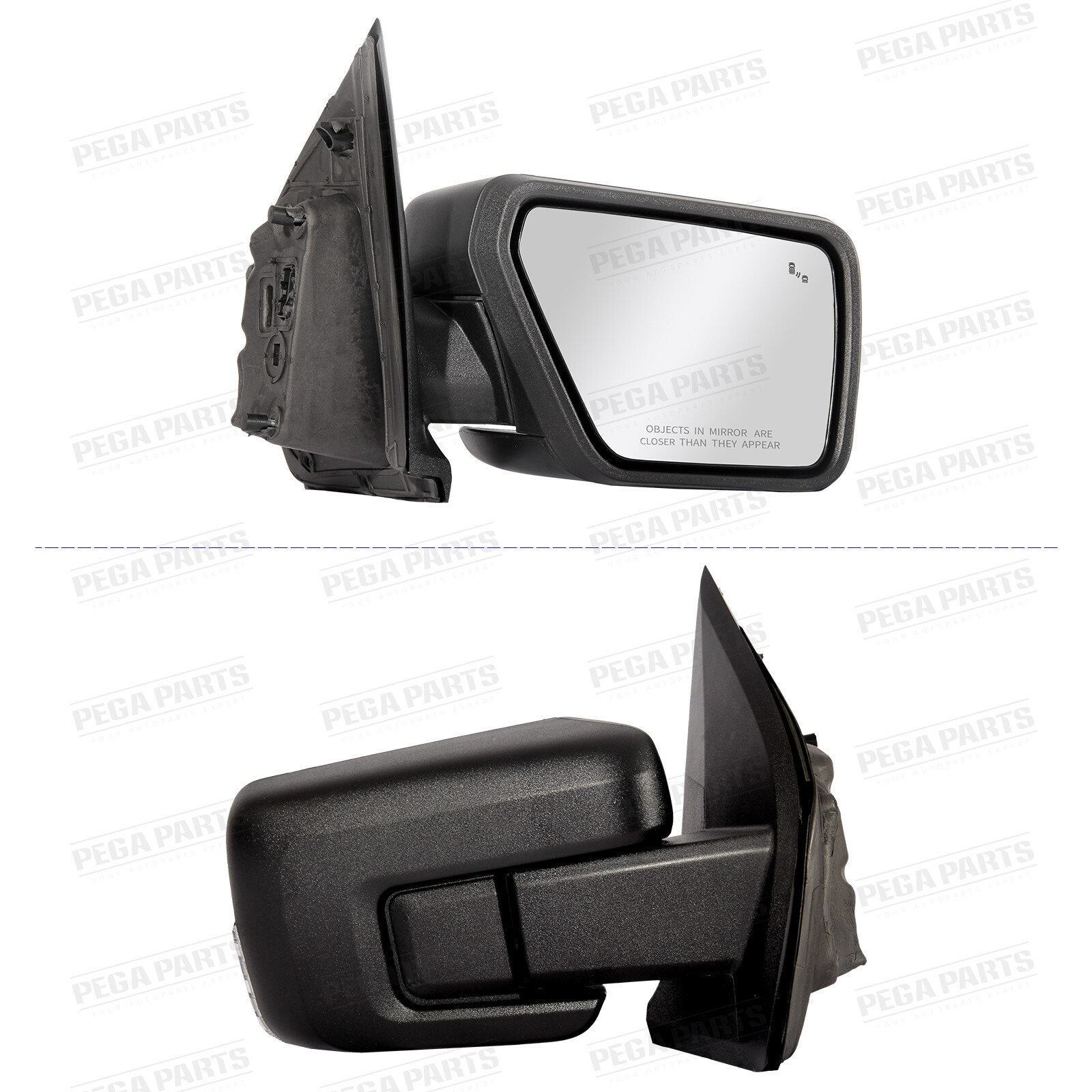Right Passenger Side Door Mirror For 2021-24 Ford F-150 Temp Sensor Puddle Light