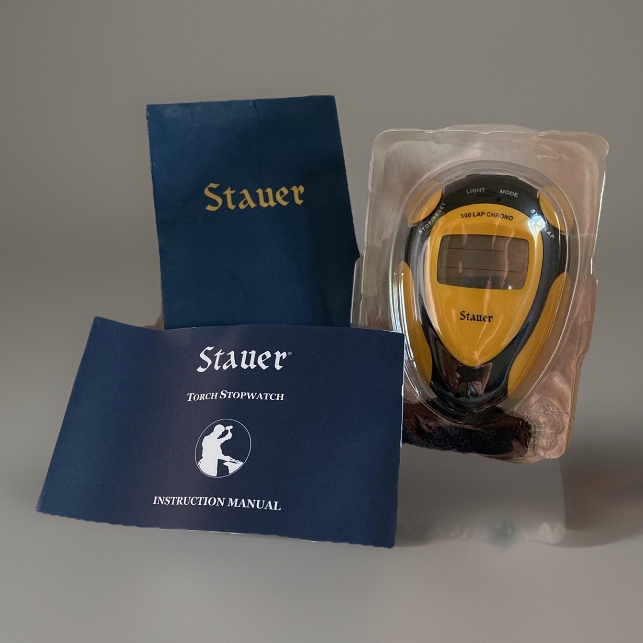 VINTAGE Super STAUER Torch STOPWATCH New In Box