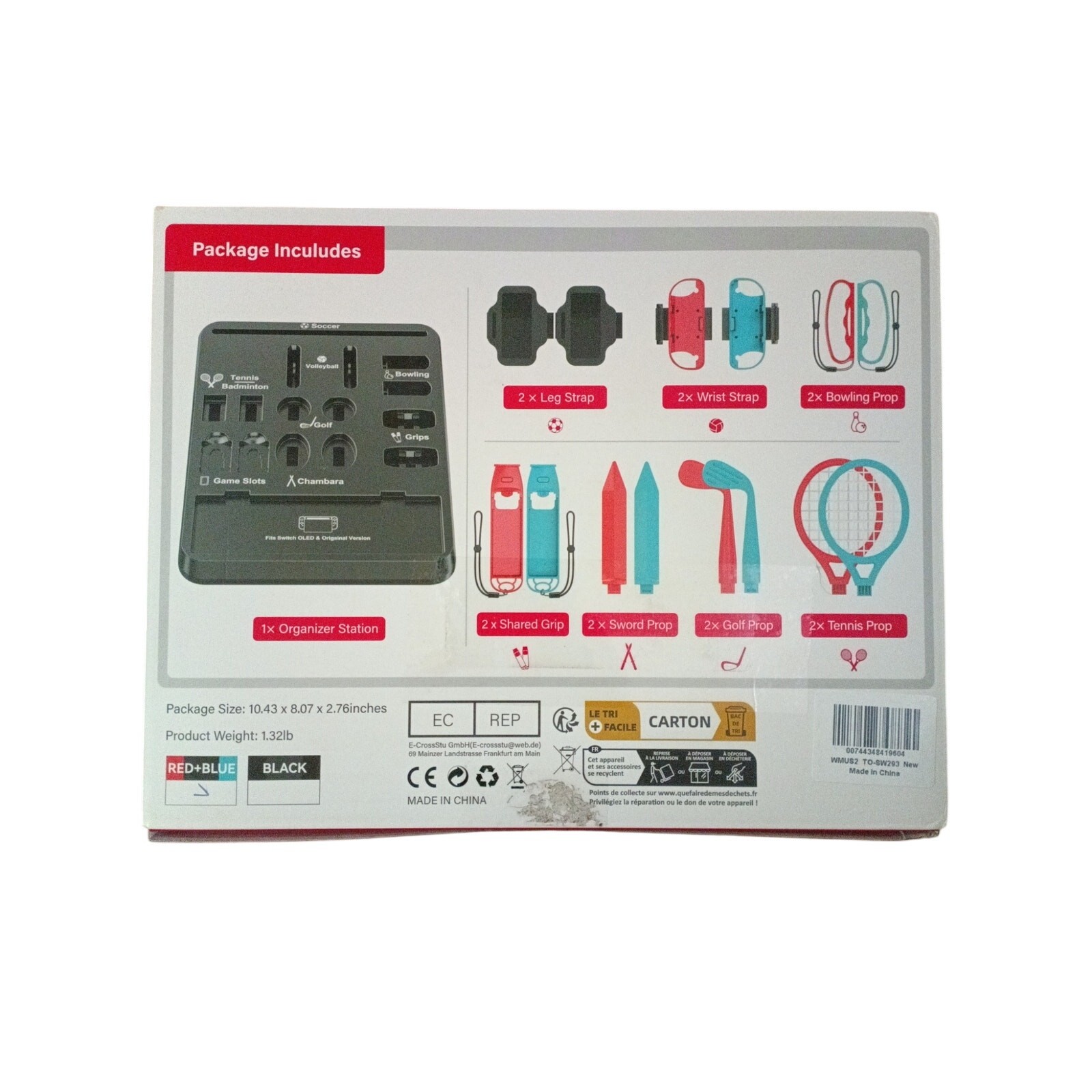 Switch Sports Accessories Bundle with Organizer Station