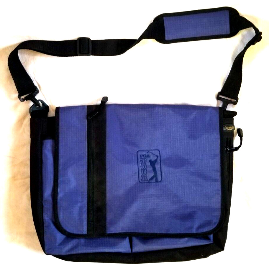 PGA Tour Golf Member Travel Bag Laptop Hand Bag Blue Zip Close Coronado