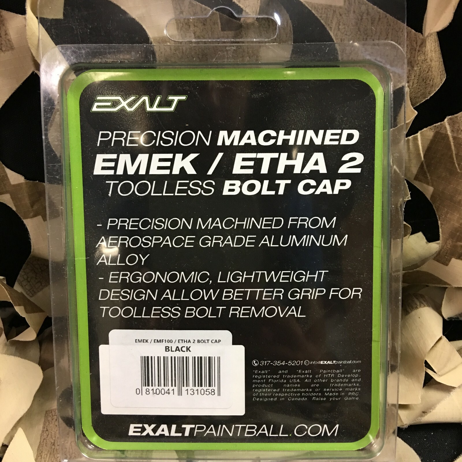 New Exalt Bolt Cap For Planet Eclipse EMEK, EMF100 & ETHA 2 - Black
