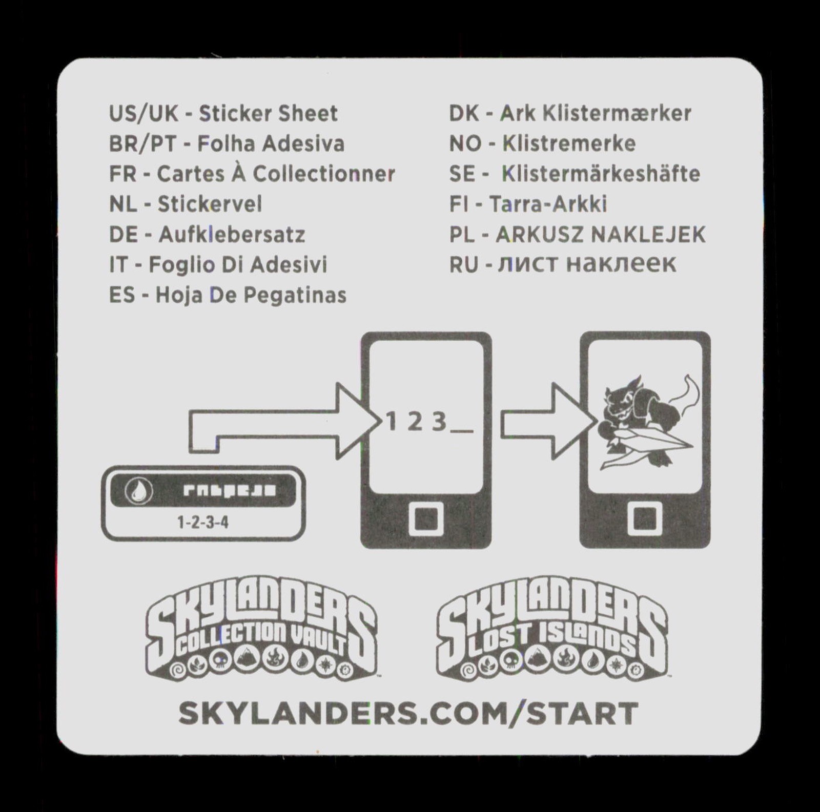 Snap Shot Skylanders Trap Team 2014 Activision Sticker