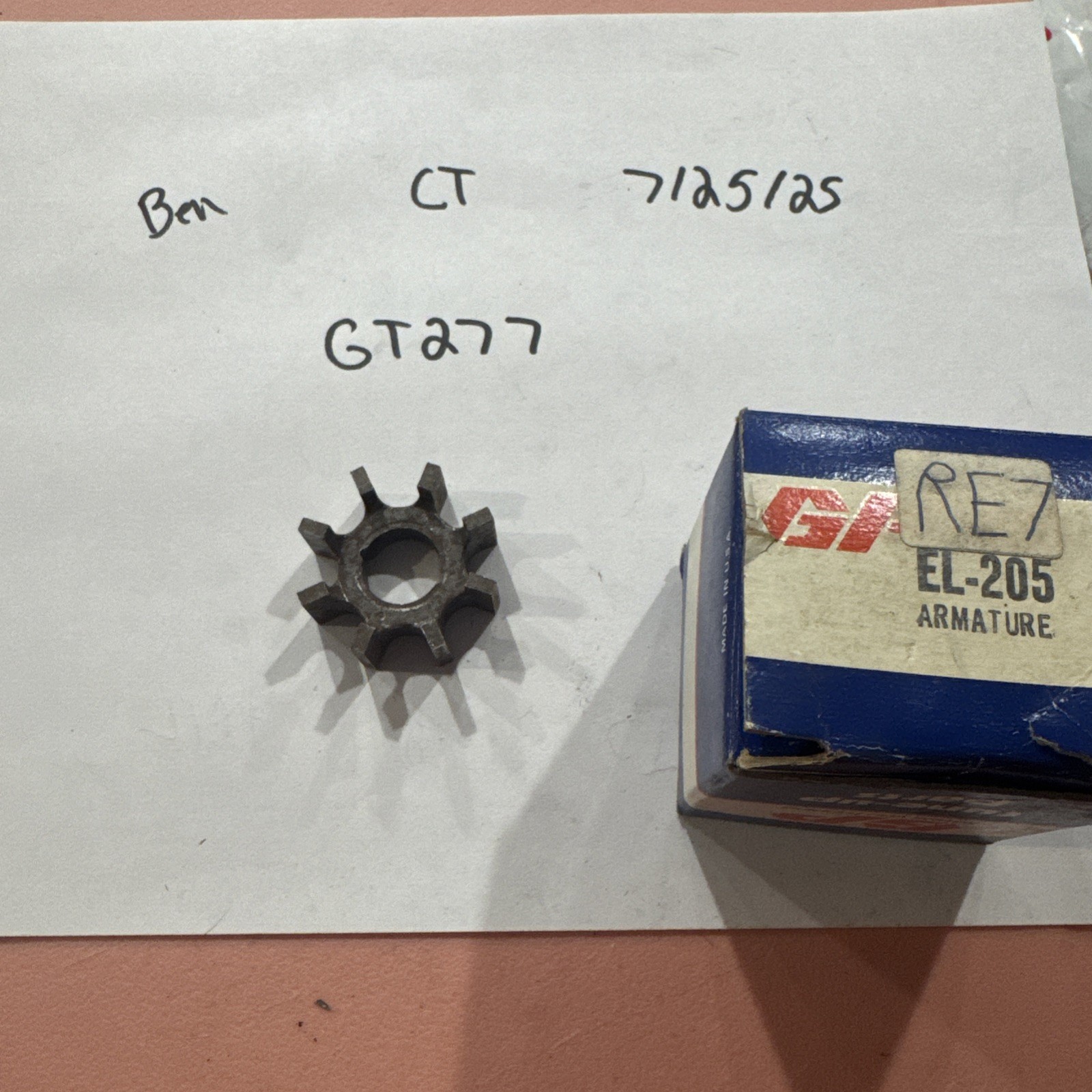 GUARANTEED PARTS DISTRIBUTOR ARMATURE EL-205