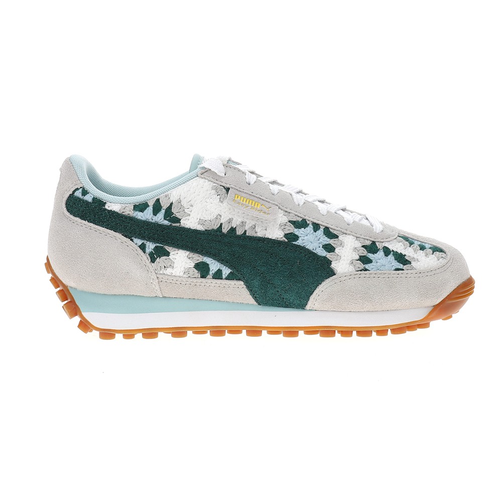 PUMA Easy Rider Seaside Drills Embroidered Lace Up  Womens Grey Sneakers Casual