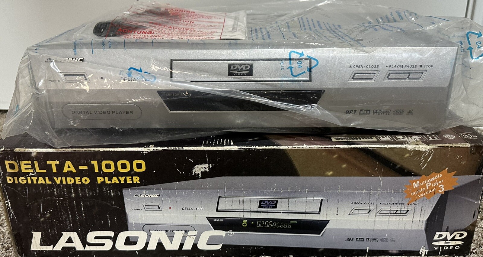 Lasonic Delta-1000 DVD Player New In Box Digital Video Player No Remote