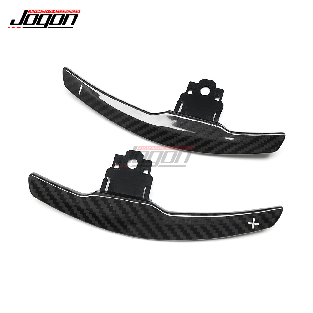 Glossy Carbon For BMW F10 F30 F36 335i 340i M4 M5 Steering Wheel Paddle Shifter