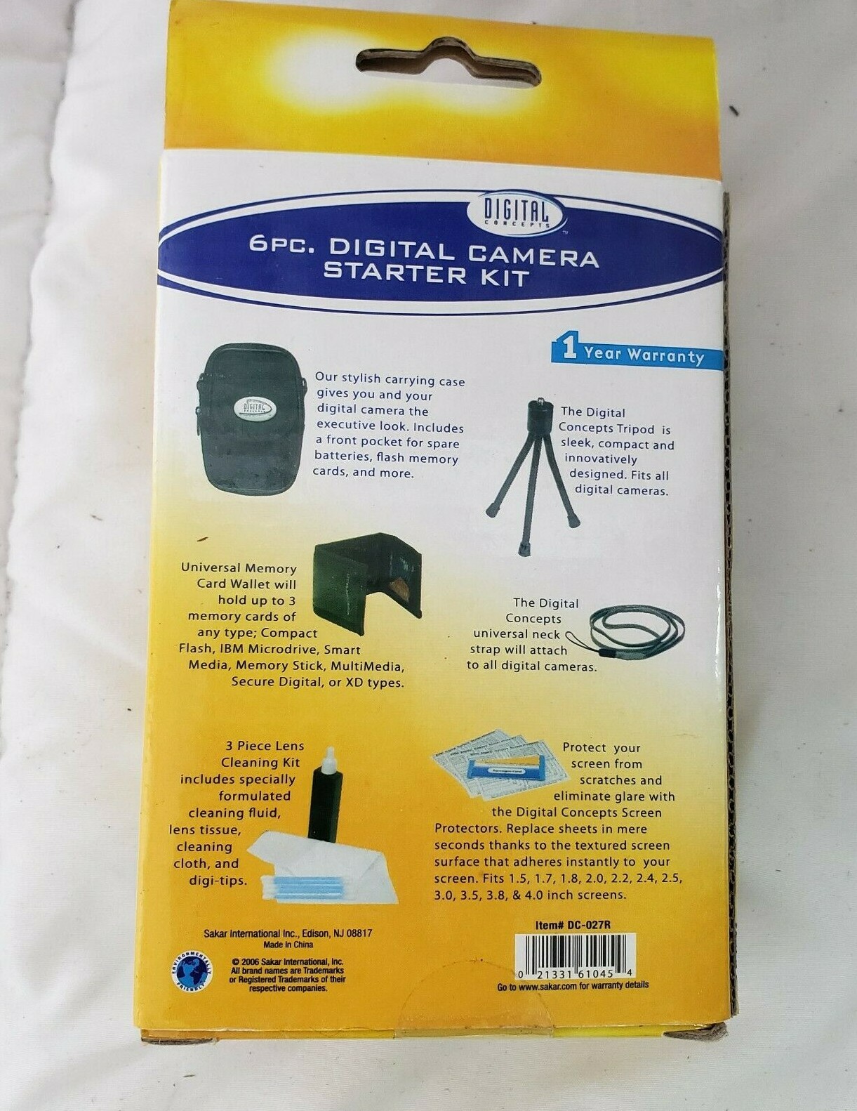 Digital Concepts DC-027 6 Piece Camera Starter Kit, 1 Count