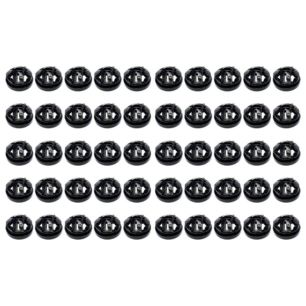 50pcs Cable Clip Connectors 25x25x20mm Black ABS for Secure Wiring Jobs
