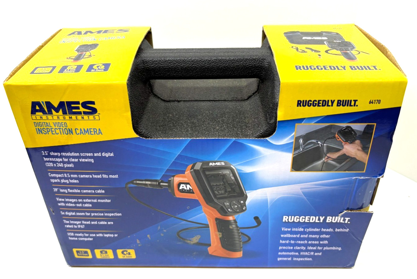 AMES INSTRUMENTS 64170 3.5" Digital Video Inspection Camera new