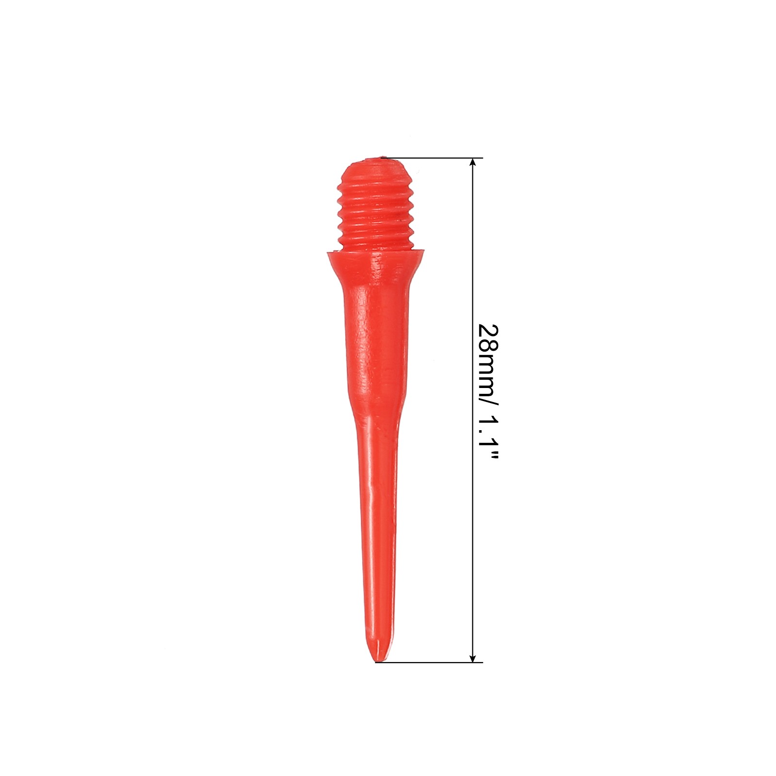 Plastic Dart Tips, 50 Pack 2BA Thread Soft Dart Tips Dart Accessories, Red