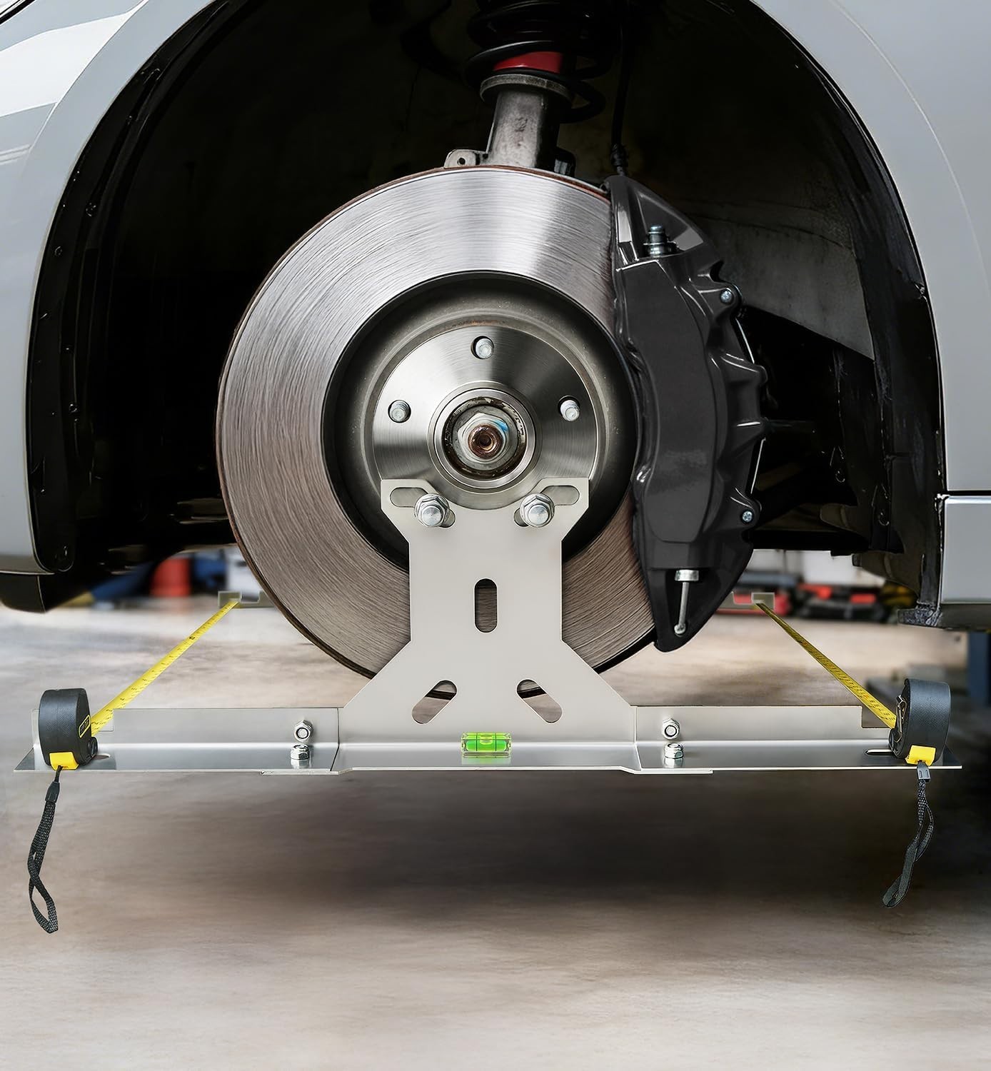 Stainless Steel Wheel Toe Alignment Tool Kit for DIY Garage Use - Compact Design