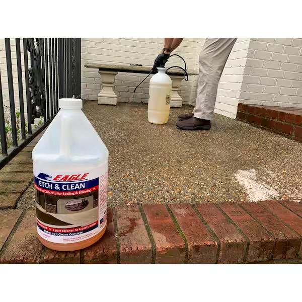 1 Gal Etch and Clean for Concrete 4:1 Concentrated Removes Stains Efflorescence