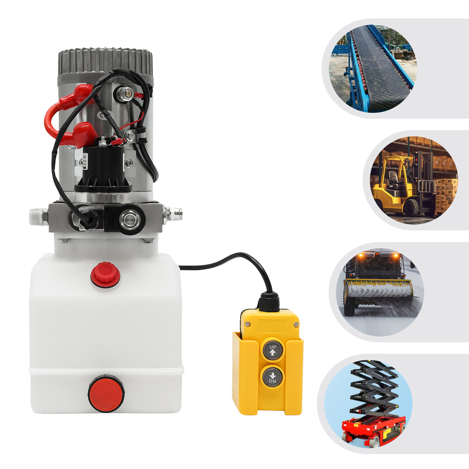 Electric Hydraulic Pump Hydraulic Power Unit 12V Single Acting Oil Pump 4/L 3KW