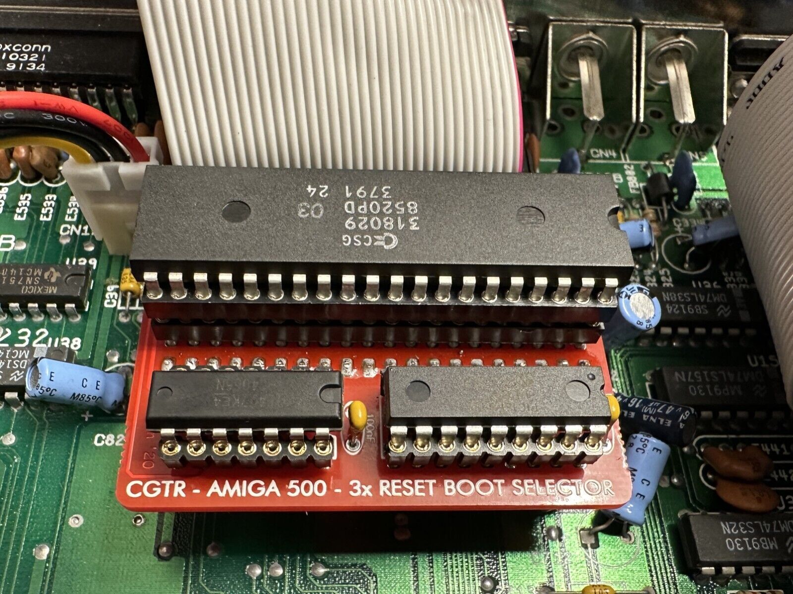 Amiga boot selector DF0 / DF1 without switch! DF1 Version