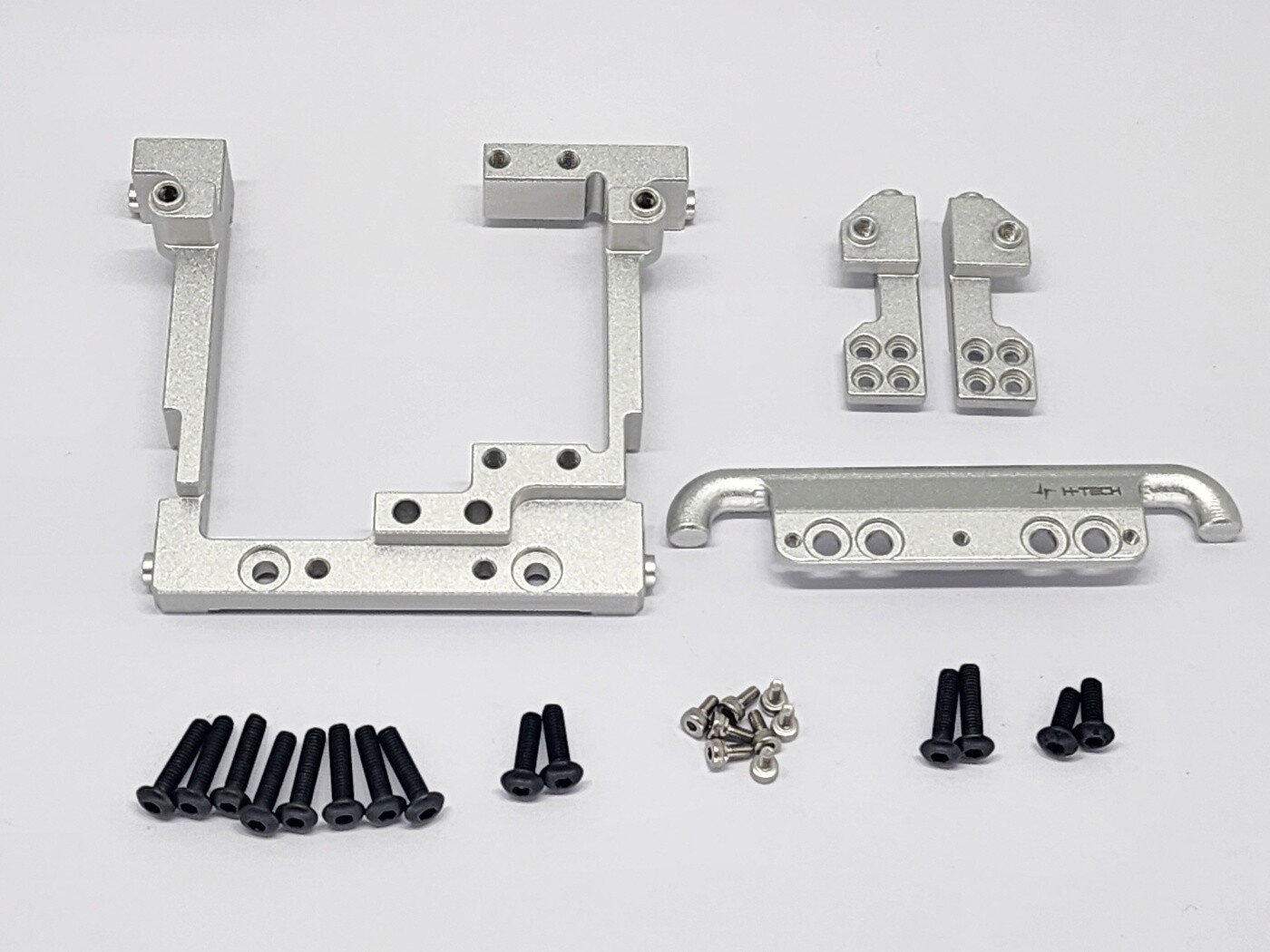 H-TECH RC CNC Aluminum Custom Front Mount For Vanquish H10 Optic (Silver)