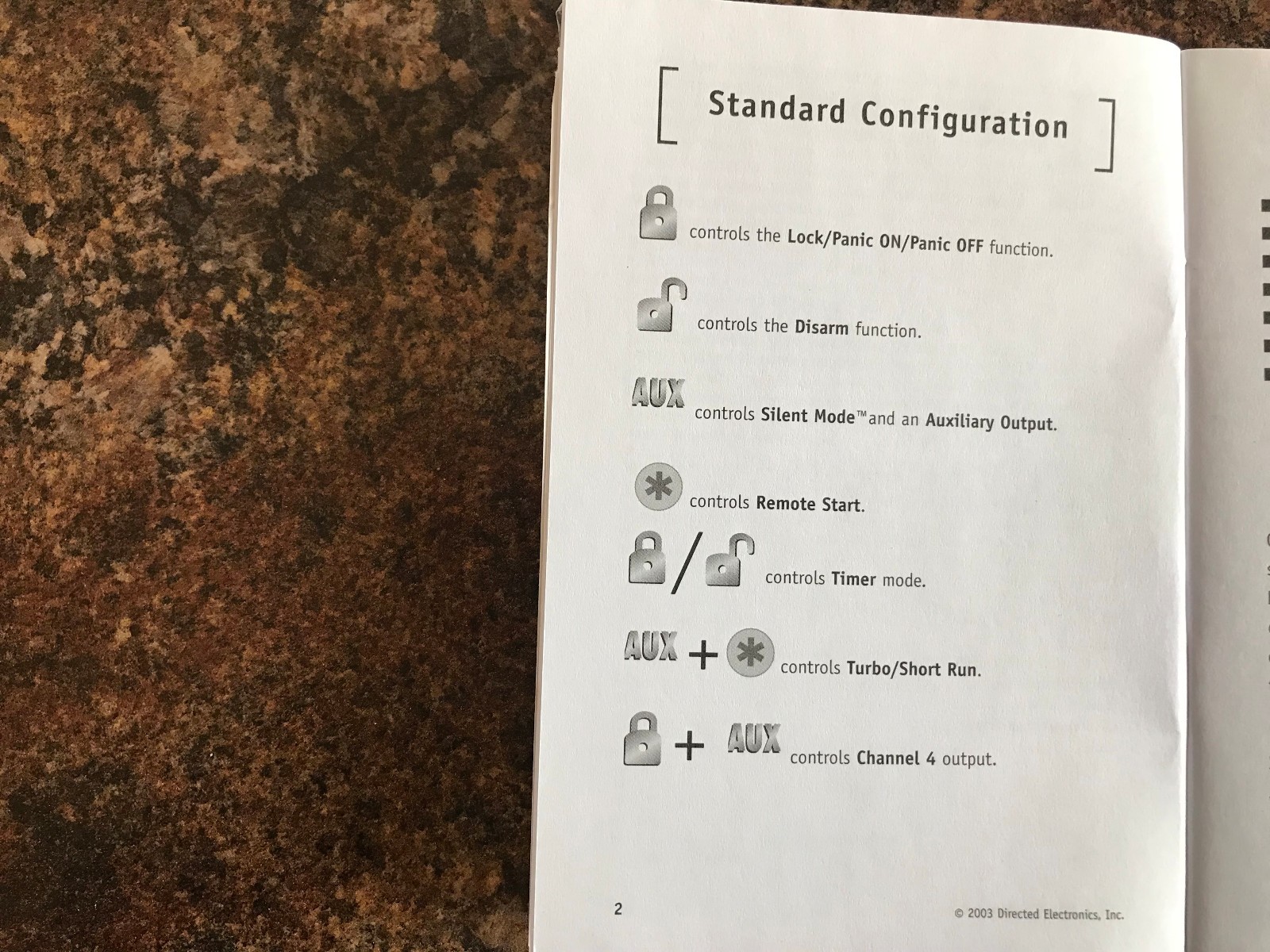 Valet Remote Start Keyless Entry System Owner Guide -Directed Electronics 562T