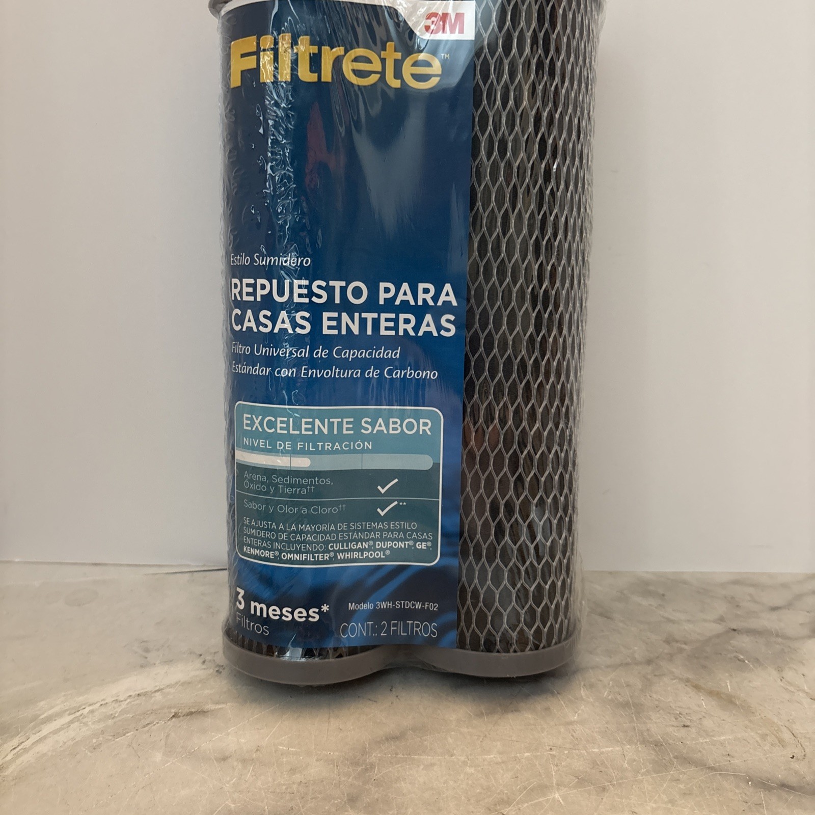 3M Filtrete 3WH-STDCW-F02 Sump Style Whole House Water Filter Cartridges 2 Pack