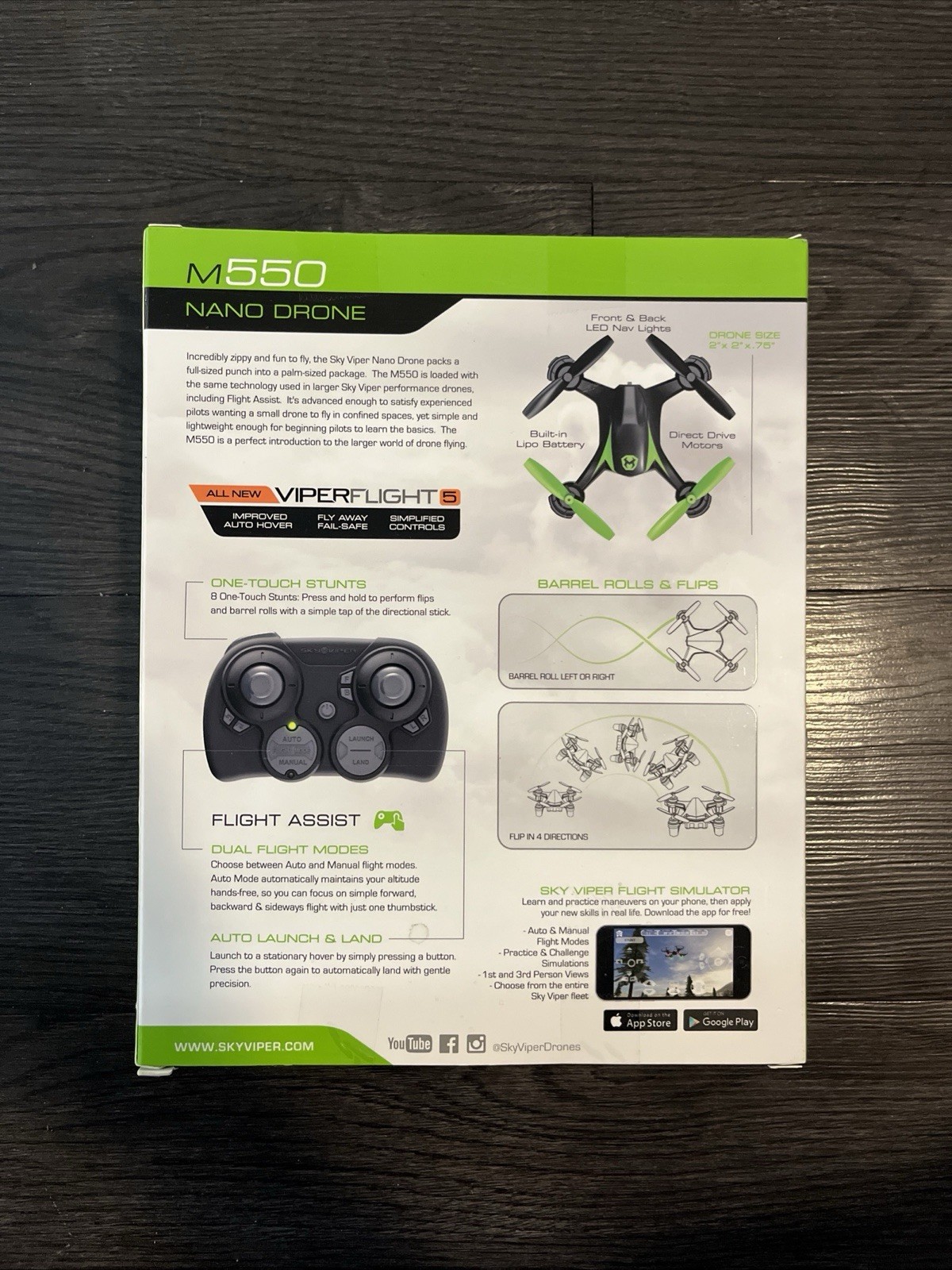 Sky Viper M550 Nano Drone - Brand New