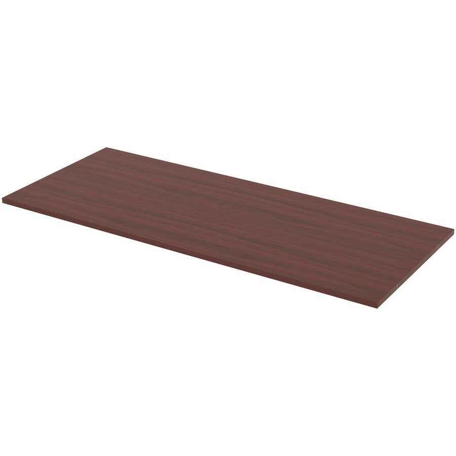Lorell LLR59603 Mahogany Sit/Stand Tabletop 48"x24"