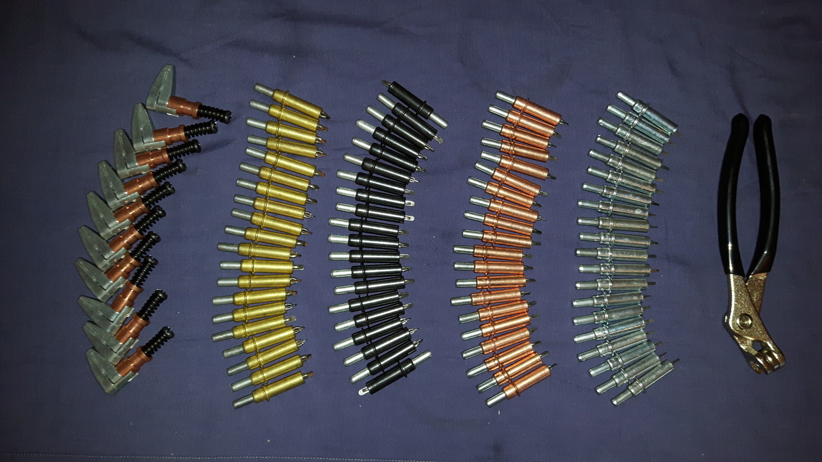 Temporary Fasteners Kit (CLECO/SKIN PINS)80 Assorted Clecos,Plier & Edge Grips