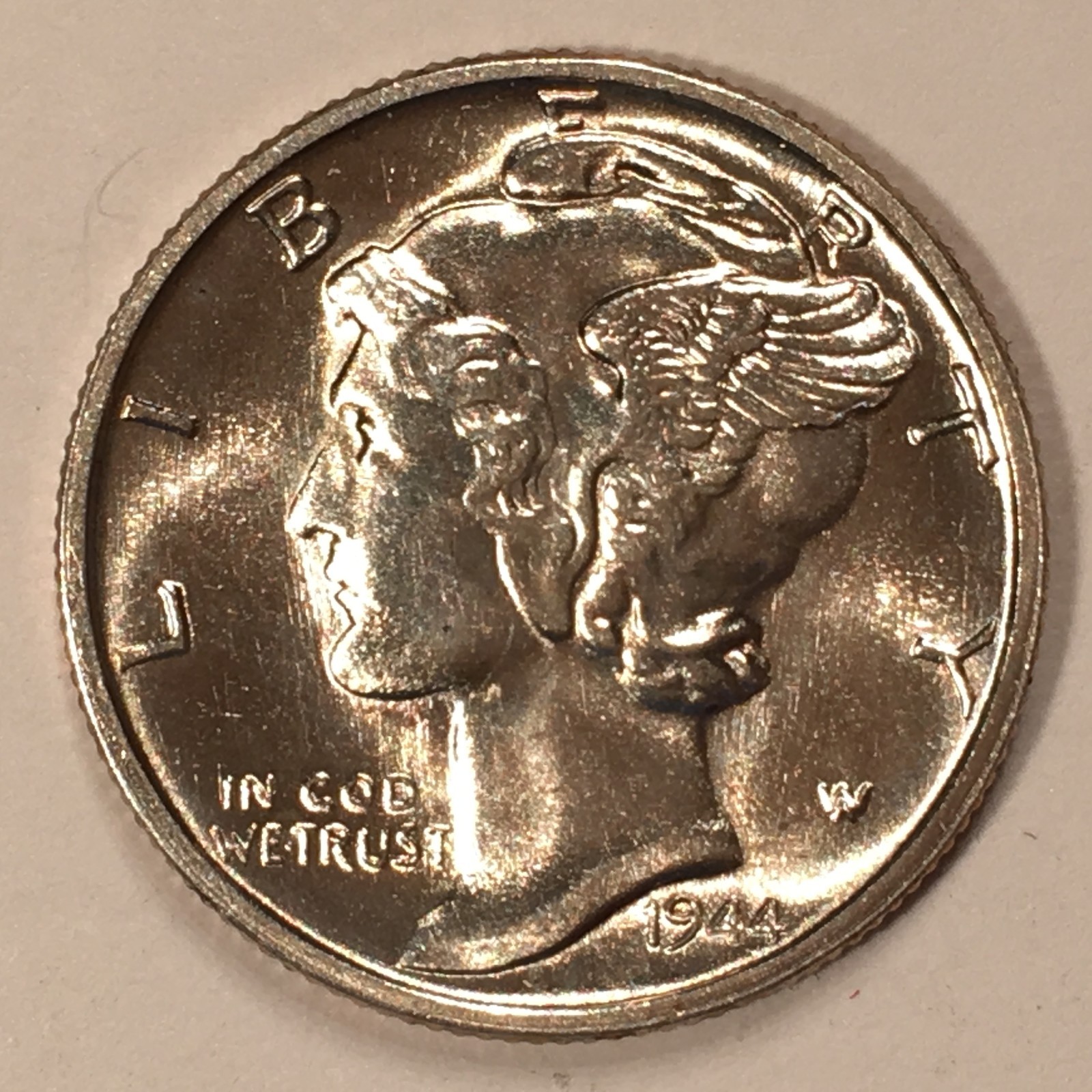 1944-S Mercury Dime - Superb Uncirculated - High Quality Scans #G551