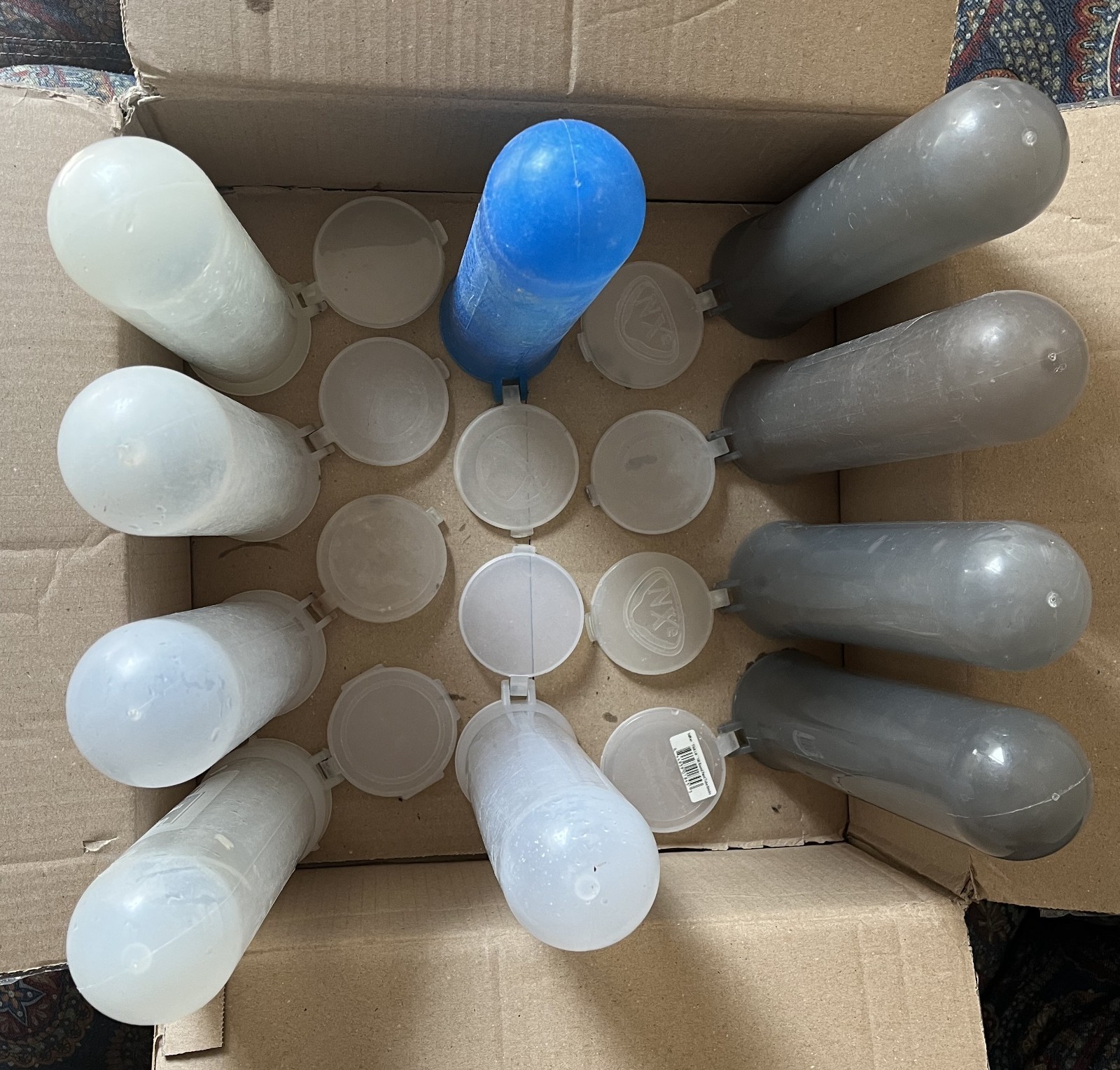 SET OF 10 PAINTBALL PODS