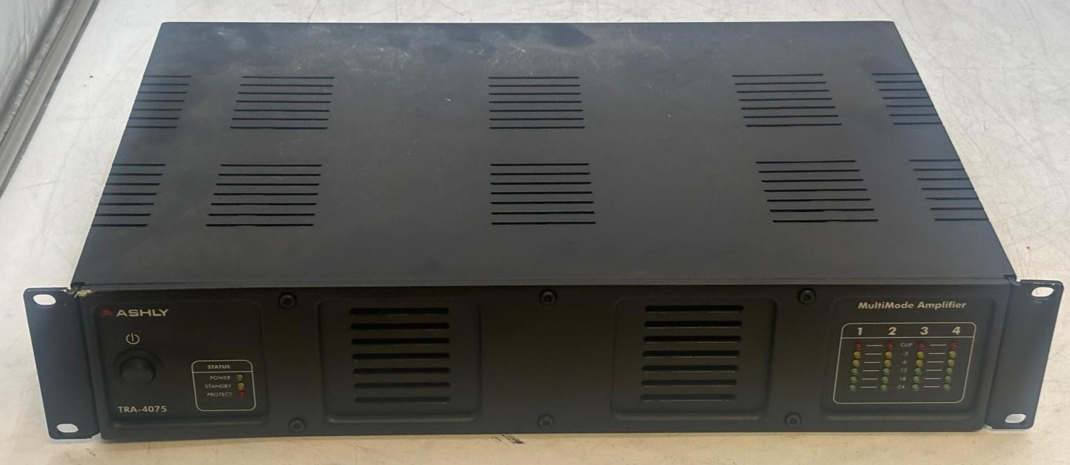Ashly TRA-4075 4-Channel MultiMode Amplifier (Missing Knobs)